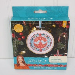 Pioneer Woman Embroidery Christmas Tree Ornament Kit Mazie Medallion Bird Floral